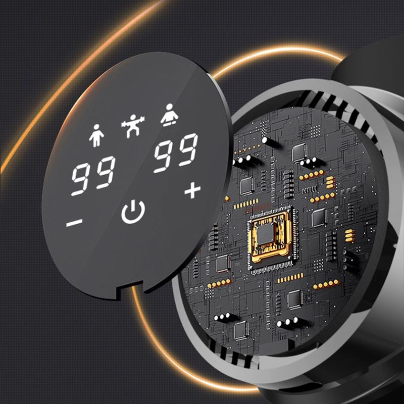 Профессиональный массажный пистолет для глубоких тканей - 99 уровней скорости, 4 насадки, перезаряжаемый перкуссионный массажер для мышц для облегчения боли