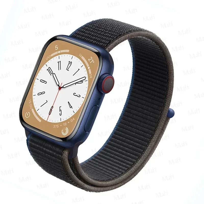 Нейлоновый ремешок-петля для ремешков Apple Watch 46 мм 44 мм 40 мм 45 мм 41 мм 42 мм Спортивный браслет iwatch Ultra 2 49 мм Серии 10 9 8 se 7 6 5 4 Ремешок