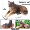 Realistic Hearty Wild Fox Children's Christmas Ornament - Big White, Arctic, and Red Fox Models