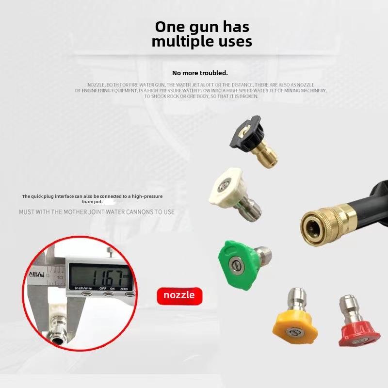 1/4 быстросъемная литиевая аккумуляторная моечная машина с многоугольными насадками