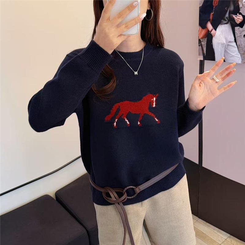 Women Autumn Winter Loose Knitted Sweater Soft Warm Long Sleeve Solid Color Casual Oversized Pullover Daily Streetwear Tops