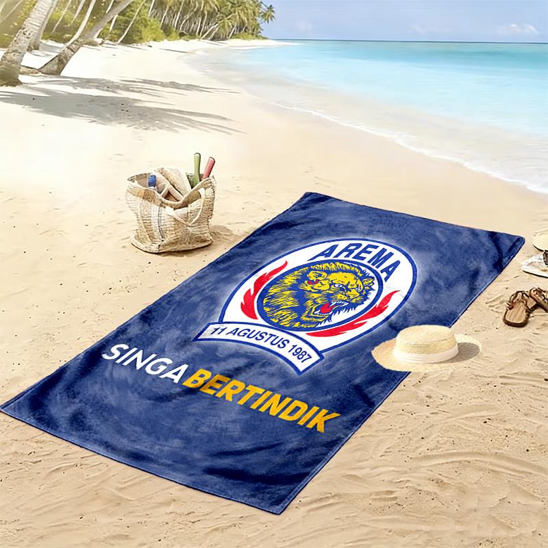 AREMA MALANG Print Beach Towel, Large Soft Quick Dry Towel for Beach Camping Swimming