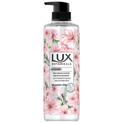 Гель для душа Lux Botanical с эфирным маслом вишневого цвета и ниацинамидом