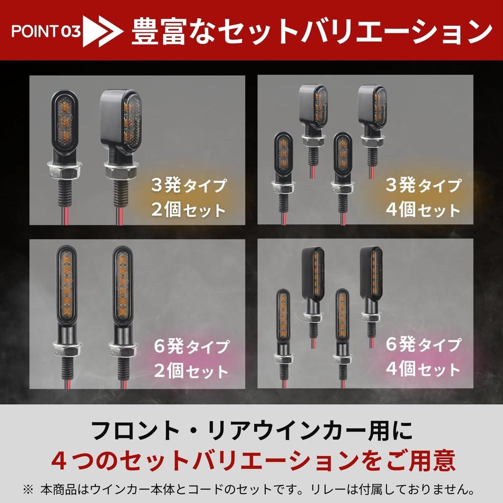 RYOTBASE Motorcycle Turn Signal LED Turn Signal Motorcycle Small High Visibility High Brightness Safety 8M Smoke Amber General Purpose 12V Waterp