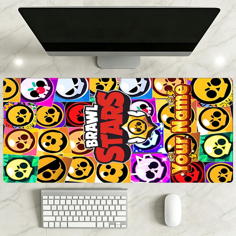 Supercell Customize Your Name Mouse Pad Desk Mat Study Desk Mat Non-Slip Rubber Base Office and Gaming Desk Decoration