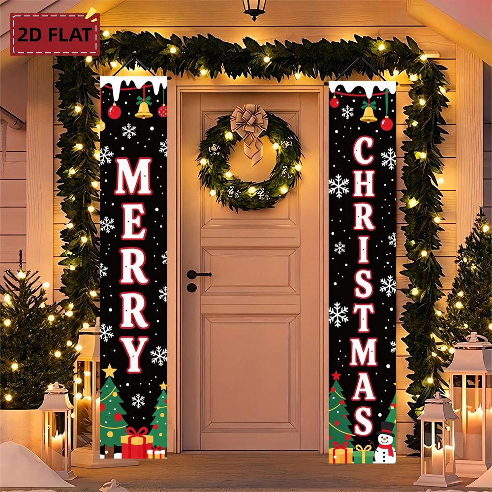 Door Couplet Banner New Year Party Supplies 2pcs Porch Decor