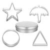 12 PCS Set Sugar Cookie Mold Korean TV Games Candy Maker Korean Game Honeycomb Cookies Stainless Steel Kit For Fans