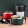 Household Stainless Steel Instant Noodle Bowl with Lid Office Worker Portable Student Lunch Box Rice Bowl Set Lunch Box