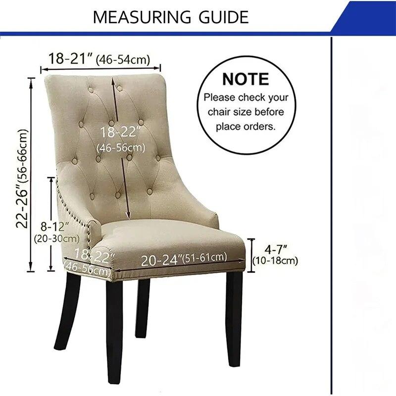 High Sloping Armchair Cover Elastic Dining Chair Slipcover Home Decor Kitchen Chair Seat Case for Living Room Banquet Wedding