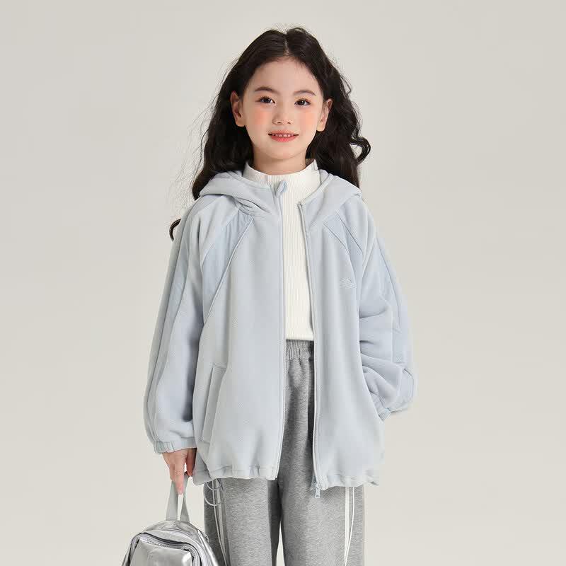 Girls' Fleece Hooded Jacket