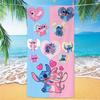 Western Anime Pattern Soft Thick Microfiber Large Towel For Children Beach Swimming