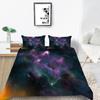 Space Star Printing Household Bedding Single Bed Double Bed Full Size Pillowcase and Quilt Cover 2/3 Beddingome