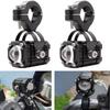 2pcs Waterproof Motorcycle Auxiliary Light White and Yellow Light Motorcycle Spotlight  Driving