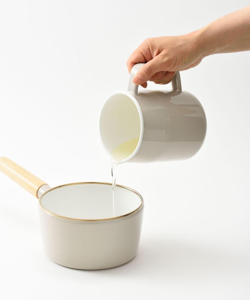 BRUNO Enamel Oil Pot, 1.0L, Fuji Enamel Collaboration, Greige, BHK297-GRG