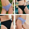FINETOO Бесшовные женские трусики, стринги для девочек, мягкие женские трусы с высокой талией, модные 6 однотонных трусиков S-XL, сексуальные женские трусики