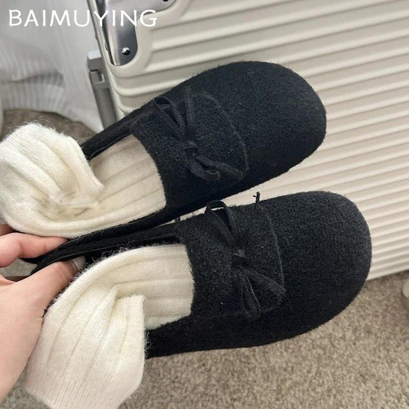 Женские туфли-лоферы Bow Flats из замши, повседневная дизайнерская зимняя обувь 2025 года, тренд, новый бренд, удобные нескользящие туфли Chaussures Femme
