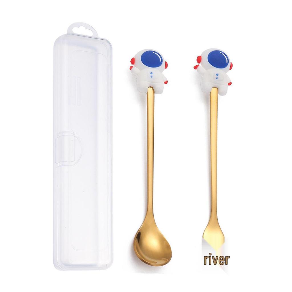 Набор ложек «Рождественский Санта-Клаус» – Милые мультяшные кофейные и десертные ложки, Идеальный рождественский подарок.