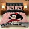 Mafalda Pattern Bedding Quilt Set Quilt Cover Pillowcase Home Birthday Gift(1 * duvet cover + 2 * pillowcase, without core)