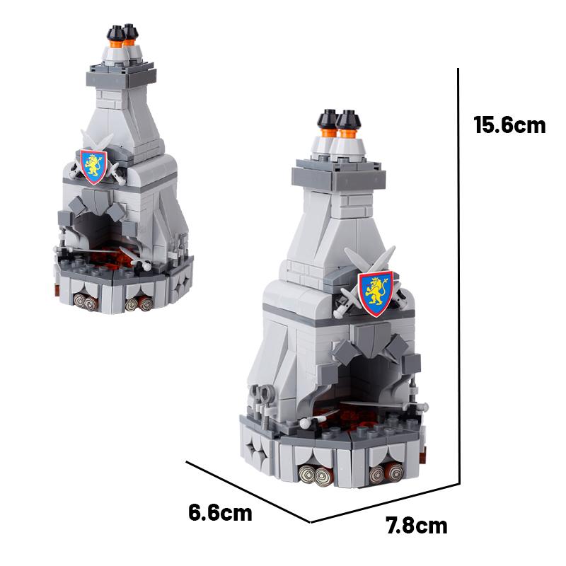 MOC Кубики Игрушки Оружие Средневековый Город Строительные Блоки Фигурки Солдат Сторожевая Башня Дозорная Башня Подвесная Клетка Щит Аксессуар Дети