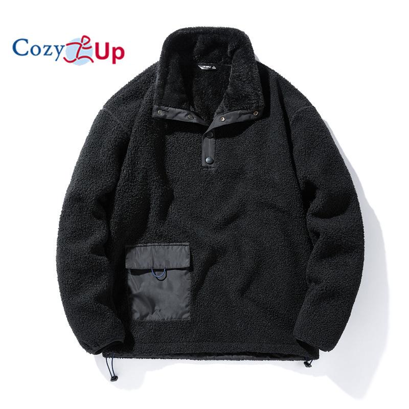 Мужская флисовая куртка Cozy Up с застежкой-молнией на четверть оборота