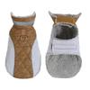 Warm Soft Dog Coat Jacket High Collar Vest for Small Dogs Teddy Puppy Winter Clothes with Magic Tape Design