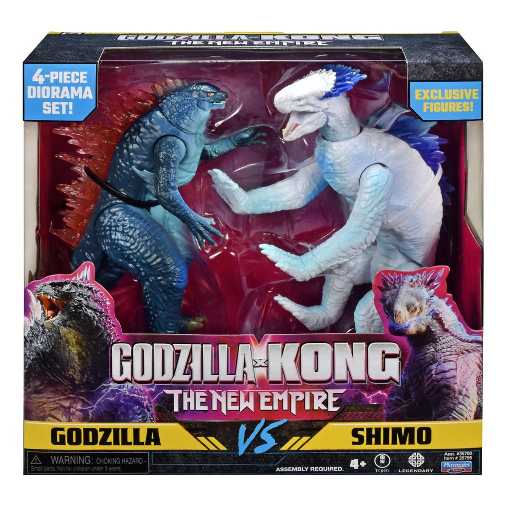 Playmates Toys Годзилла x Конг Годзилла против. Набор из 2 фигурок Симу, 35795