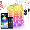 String Lights USB Powered Changing Twinkle 66 FT 200 LED Fairy Lights Copper Wire RGB String Lights