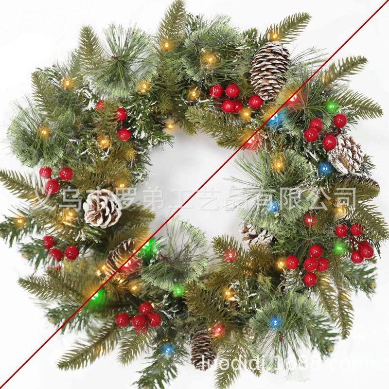 Christmas Wreath Door Hanging Decor Home Mall Window Party Festive Simulation Ornament
