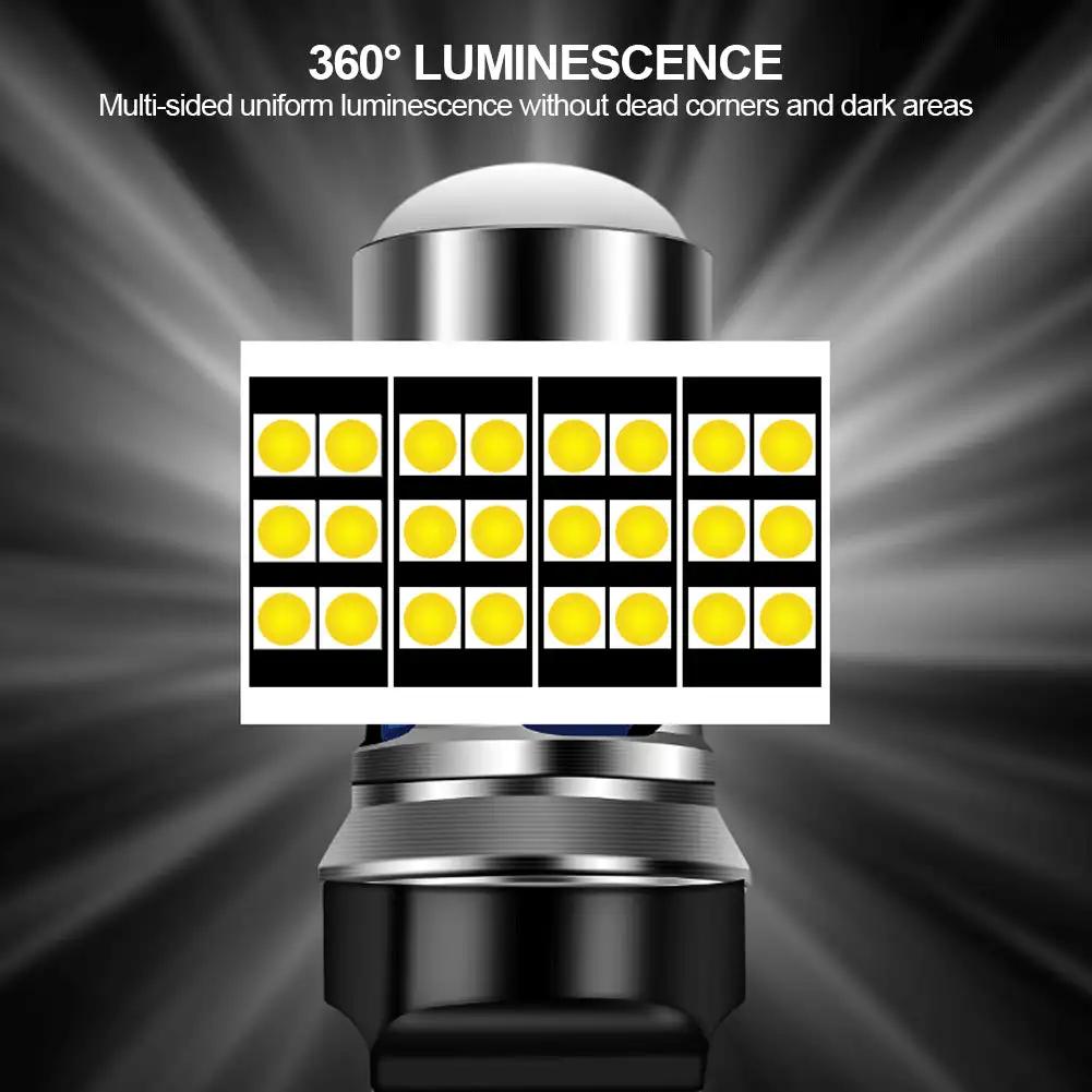 1x Автомобильный светодиодный фонарь T15 W16W 1156 BA15S P21W T20 7443 7440 W21/5W 3157 3156 P27/5W светодиодный фонарь заднего хода дневного света