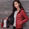 Новая женская одежда двухсторонняя тонкая пуховая куртка женская одежда для мамы легкая и короткая осенне-зимняя одежда