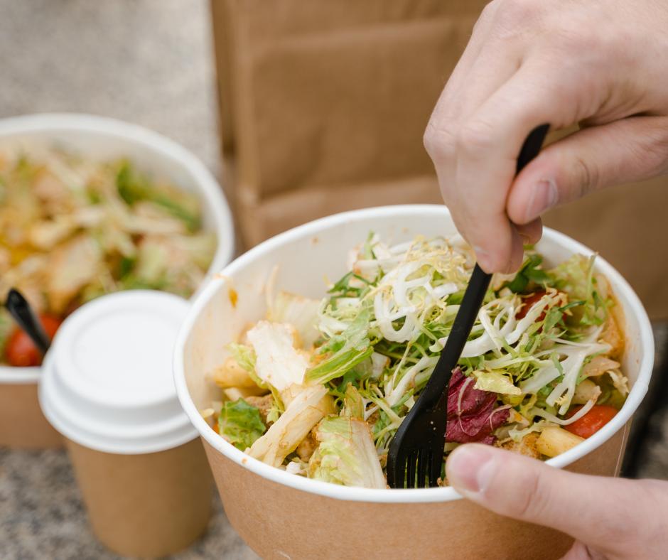 Paper Salad Bowl/Bowl Eco-Friendly Kraft 0% Plastic