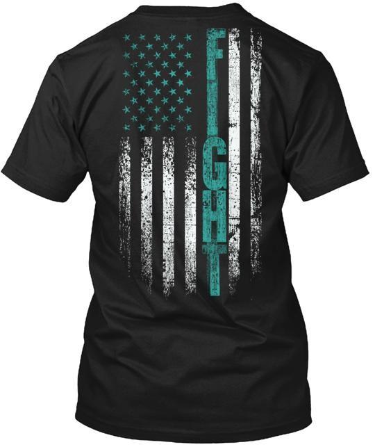 Ptsd Awareness Fight T-Shirt Made in the USA Size S to 5XL