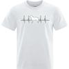 Adult For man short sleeve tshirt Vintage Dog Heartbeat Pattern Print Design Trendy Man t shirt Unisex Tee shirt Quick Dry Shirt