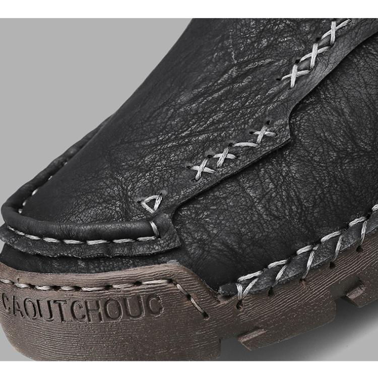 Мужская кожаная повседневная обувь больших размеров 39-48. Туфли с высоким берцем ручной работы. Повседневная обувь осень-зима.