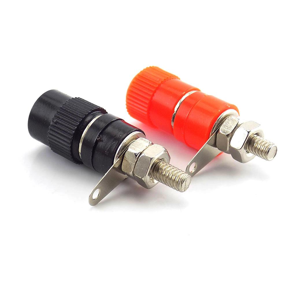 4 мм красная и черная розетка типа «банан», профессиональная переплетная клемма, разъем для усилителя, никелированный разъем