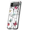 Butterfly Design Hard PC Phone Case For Samsung Galaxy Z Flip 7 6 5 4 Black Cover For Galaxy Z Flip 3 Foldable Shell Fundas Bags