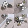 10/20/30 pcs zinc alloy butterfly corner bracket, plank corner connector, removable corner bracket, with screws