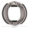 Durable Rear Drum Brake Shoe 105mm Brake Drum Shoe Pad Enhances Your Riding Experience Suiatble for 50cc 70cc ATV