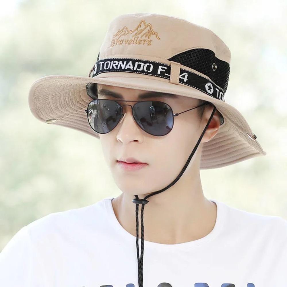 UV Protection Fisherman Hat Quick-drying Panama Cap Fashion Bucket Hat  Fishing Camping
