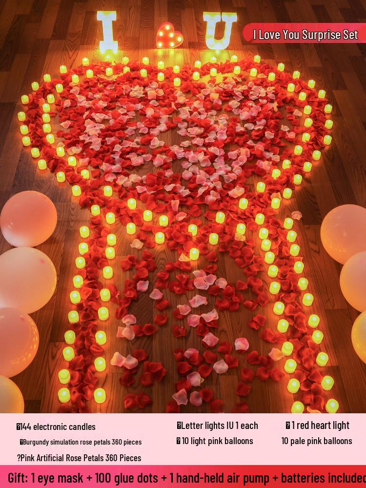 Romantic Indoor Proposal & Celebration Candle Decor Set