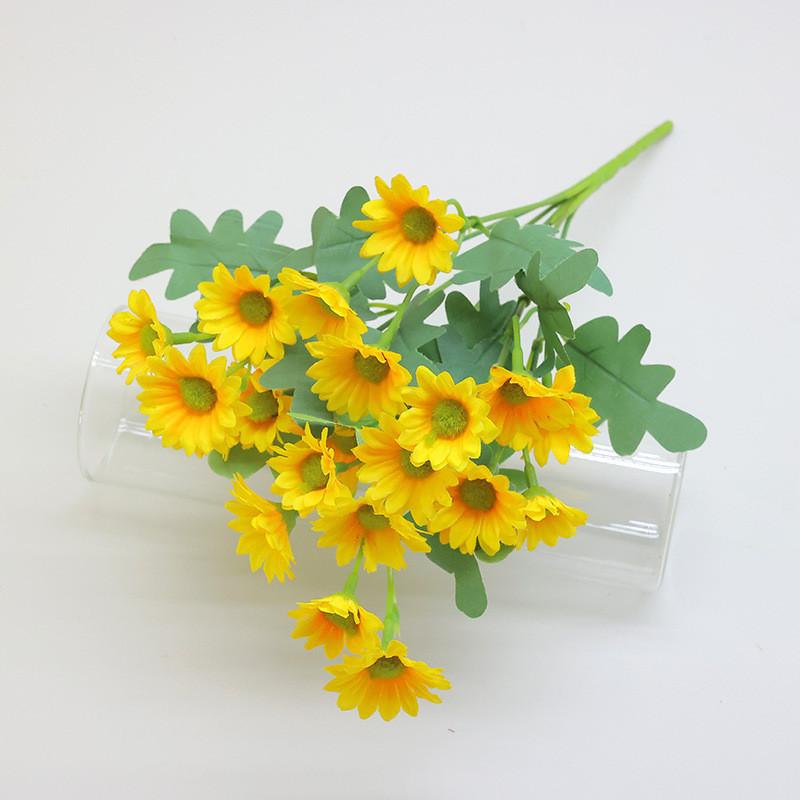 Miniature Faux Chamomile Flower Arrangement For Wedding Centerpieces Photo Shoots Home Decor