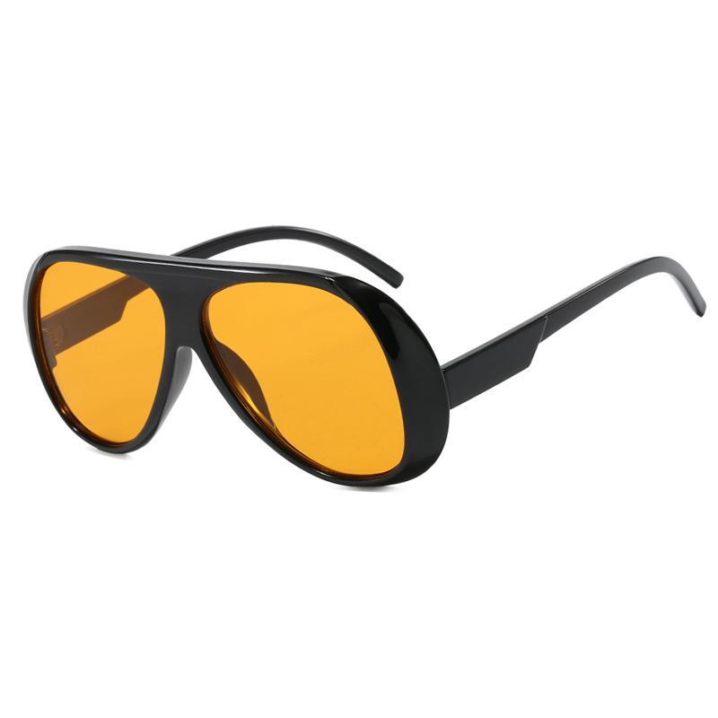 2026 Vintage Oversize Square Tea Blue Gradient Sunglasses for Women Fashion Black Cat Eye Sun Glasses Ladies Sexy Driving Shades