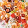 Набор Миниатюрного Декора для Кукольного Домика DIY Хлеб 40/50 Еда, Детали, Аксессуары, Смола, Ручная Работа, Пончики, Шоколад, (Смешанный)
