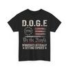 D.O.G.E DOGE Департамент Государственной Эффективности Флаг США Унисекс Футболка