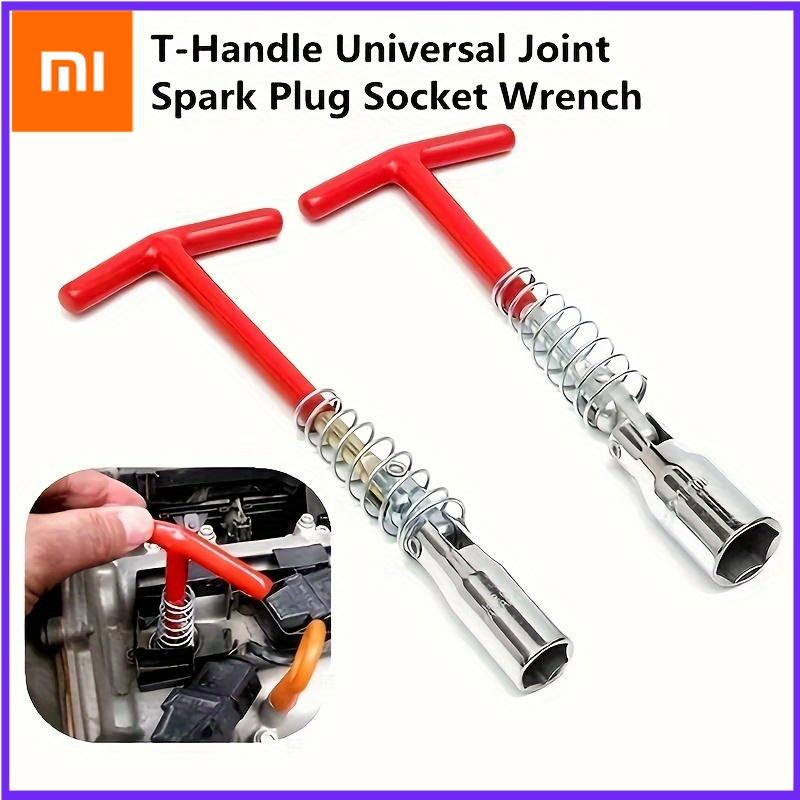 Xiaomi 21 мм/0,82 дюйма инструмент для снятия свечей зажигания, легко сгибаемый гибкий торцевой ключ, ключ с Т-образной рукояткой для снятия свечей зажигания, для снятия гаек