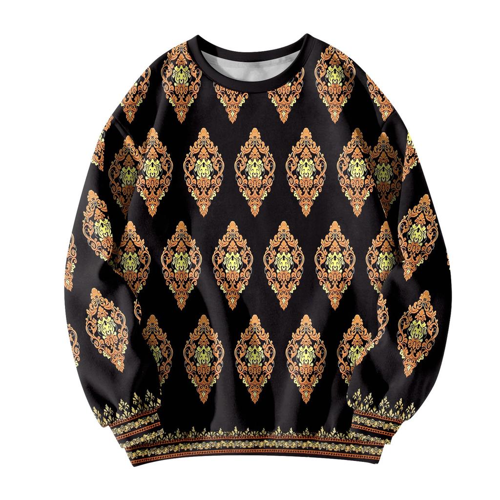 Женские топы Женский свитшот с длинным рукавом Повседневный с круглым вырезом Свободного кроя Пуловер Флисовые топы