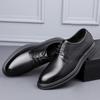 Office Men Dress Shoes Lace Up Men Business Formal Shoes Leather Luxury Black Fashion Groom Wedding Men Oxfords Shoes
