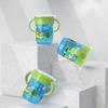 Baby Sip Cup with 360Degree Rotating Lid Portable Easy Grip Handle Leakproof Cup Learning Drink Water Bottle