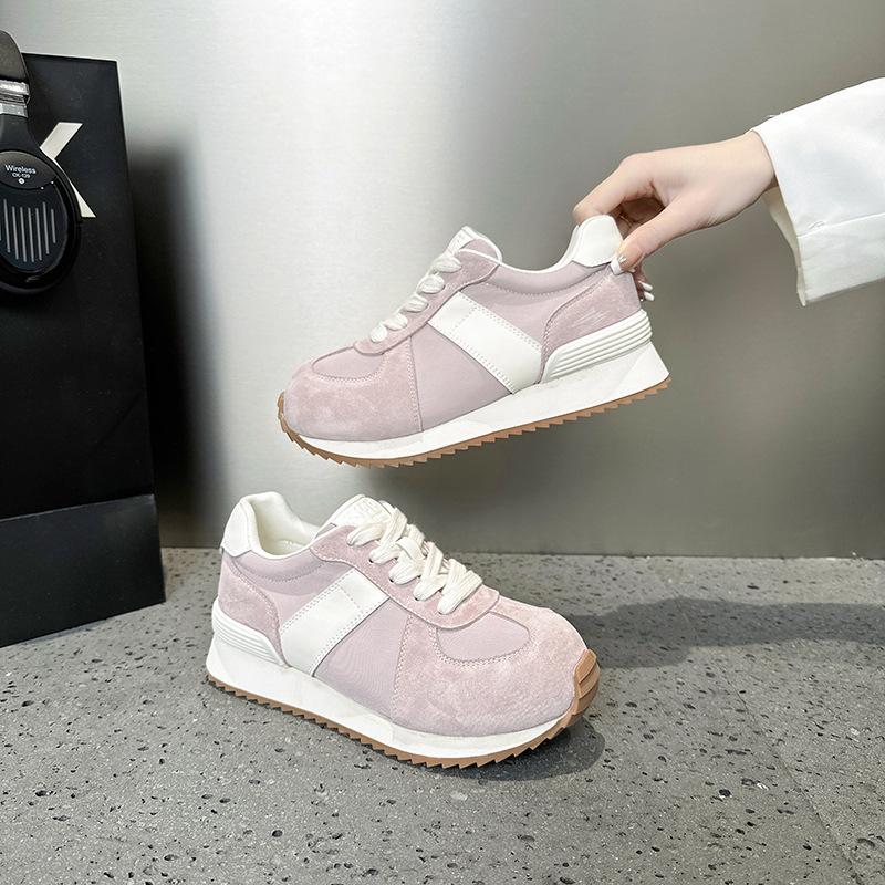 Platform Women's Spring and Autumn New Sports Style Casual Dad Shoes Lightweight Breathable Running Shoes