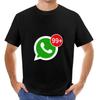 Футболки большого размера летние топы футболка для мужчин футболка «Сообщения WhatsApp» харадзюку оверсайз футболка стритвир